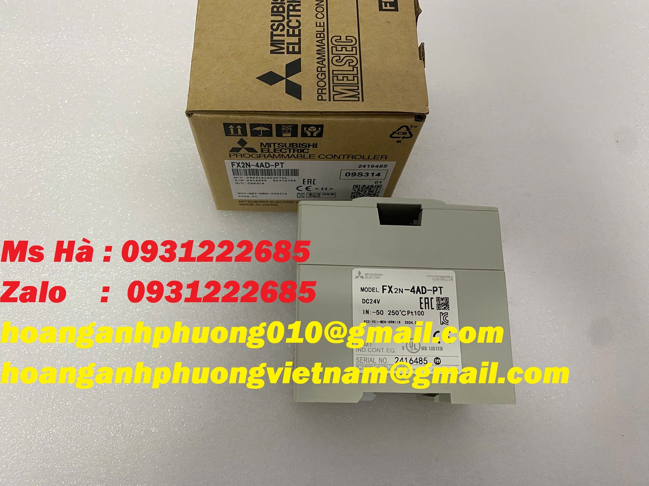 FX2N-4AD-PT mitsubishi - mô đun nhiệt độ giá tốt - mới 100%